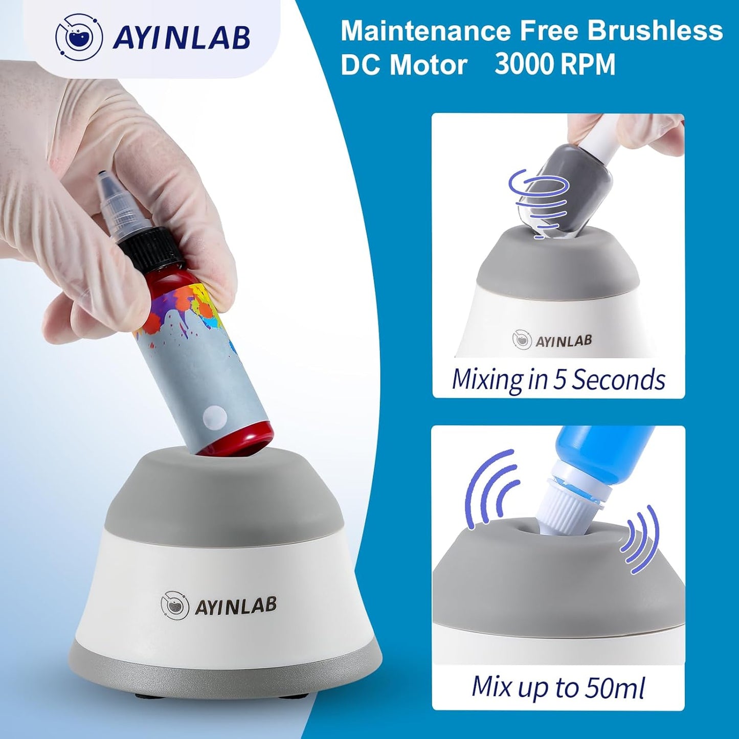 AYINLAB Vortex Mixer 3000rpm