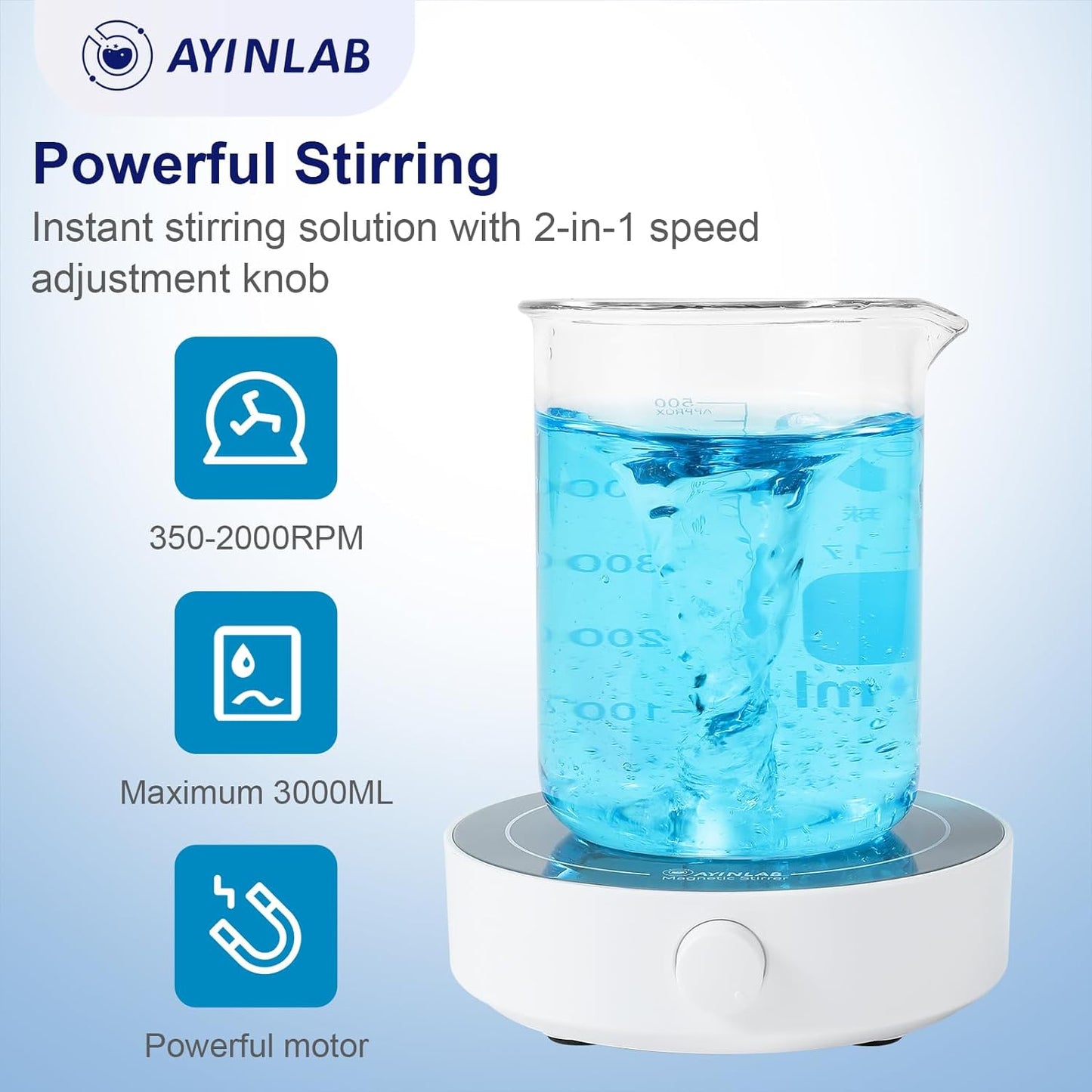 AYINLAB Magnetic Stirrer 2000rpm